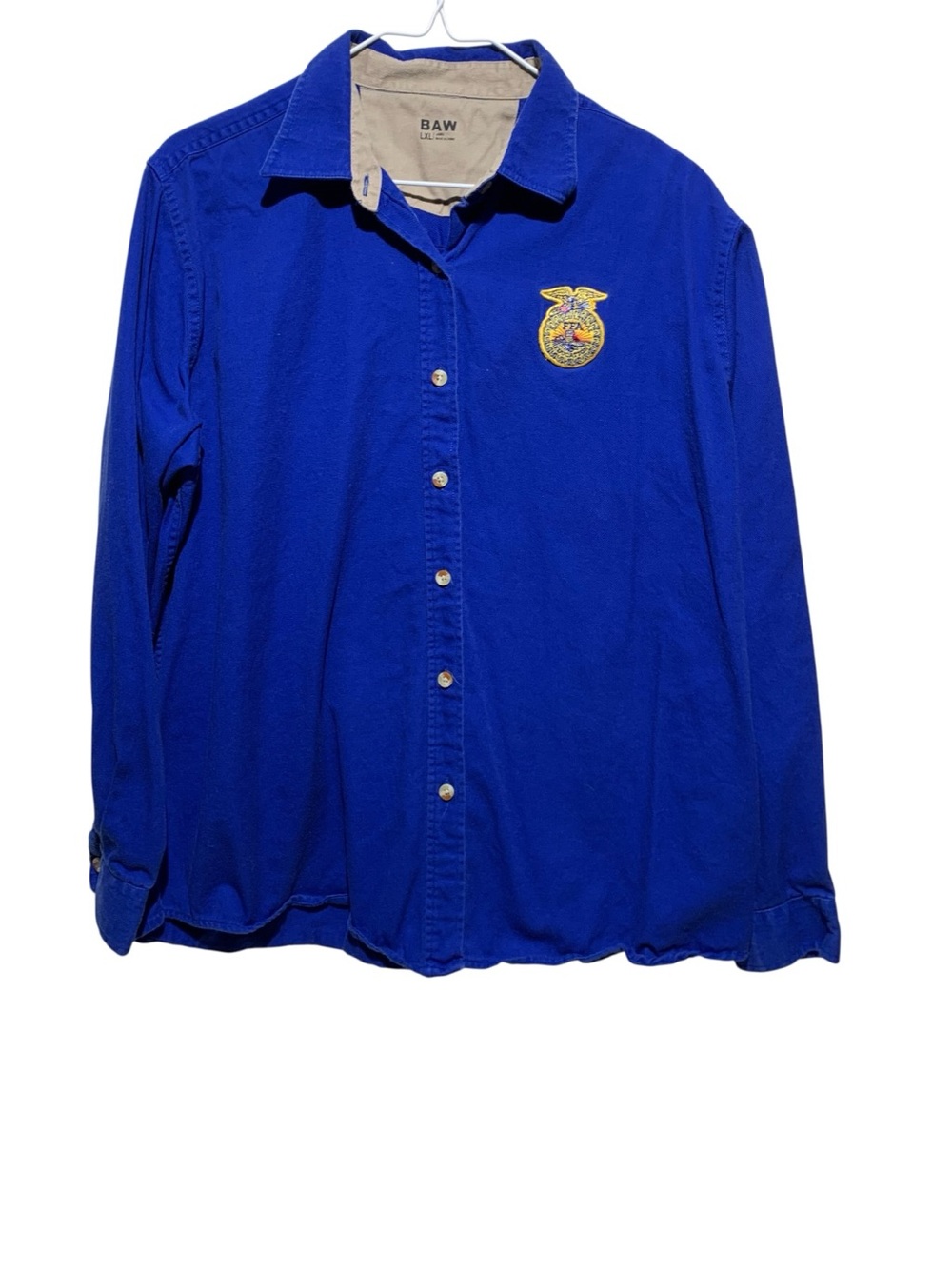 GirlsFFA Future Farmers of America Button Down Long Sleeve Sz LXL (Big Girls )